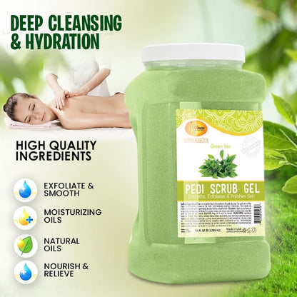 SPA REDI Exfoliating Body & Foot Scrub | Dual-Action Exfoliating & Hydrating Treatment – 128 oz Avelisse