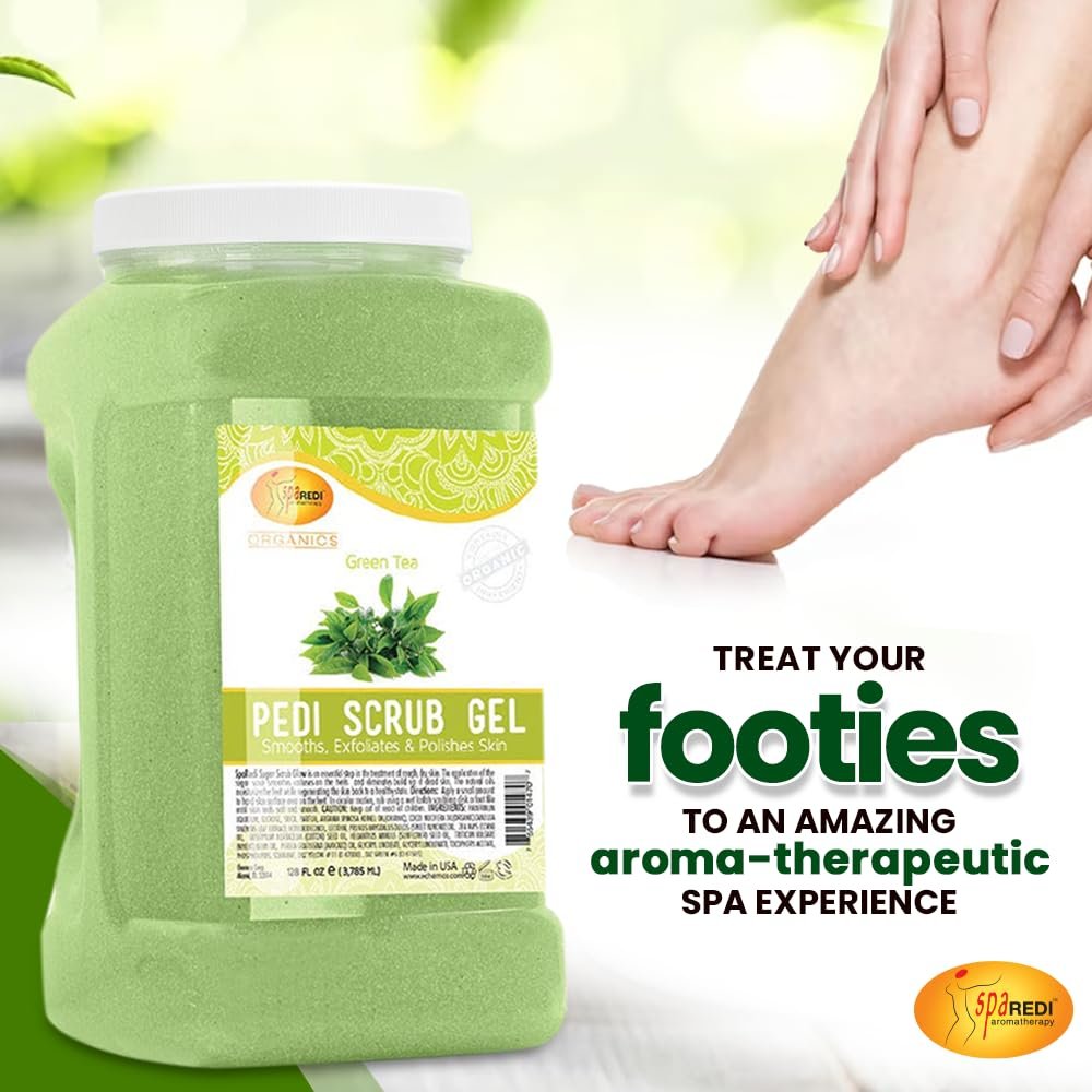 SPA REDI Exfoliating Body & Foot Scrub | Dual-Action Exfoliating & Hydrating Treatment – 128 oz Avelisse