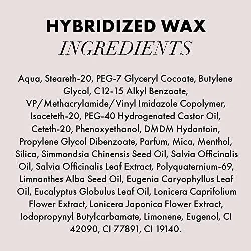 Hanz de Fuko Hybridized Wax – Medium Hold, Satin Shine Men's Hair Styling Wax (2 oz) Avelisse