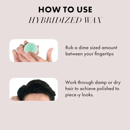 Hanz de Fuko Hybridized Wax – Medium Hold, Satin Shine Men's Hair Styling Wax (2 oz) Avelisse