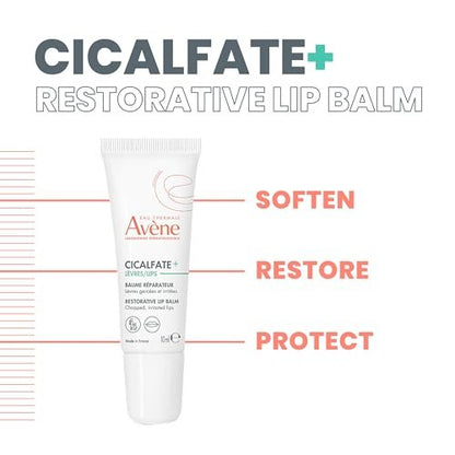 Avène Cicalfate Restorative Lip Cream – Long Lasting Moisture for Dry, Cracked Lips – Safe for Infants, Children & Adults – 0.3 oz