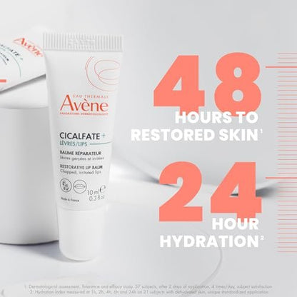 Avène Cicalfate Restorative Lip Cream – Long Lasting Moisture for Dry, Cracked Lips – Safe for Infants, Children & Adults – 0.3 oz