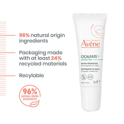 Avène Cicalfate Restorative Lip Cream – Long Lasting Moisture for Dry, Cracked Lips – Safe for Infants, Children & Adults – 0.3 oz