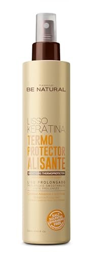 PLACENTA LIFE BE NATURAL LISSO KERATINA Smoothing Thermoprotector - Heat Protectant for Straight or Frizzy Hair, Prolonged Smoothness, 8.45 fl oz Avelisse