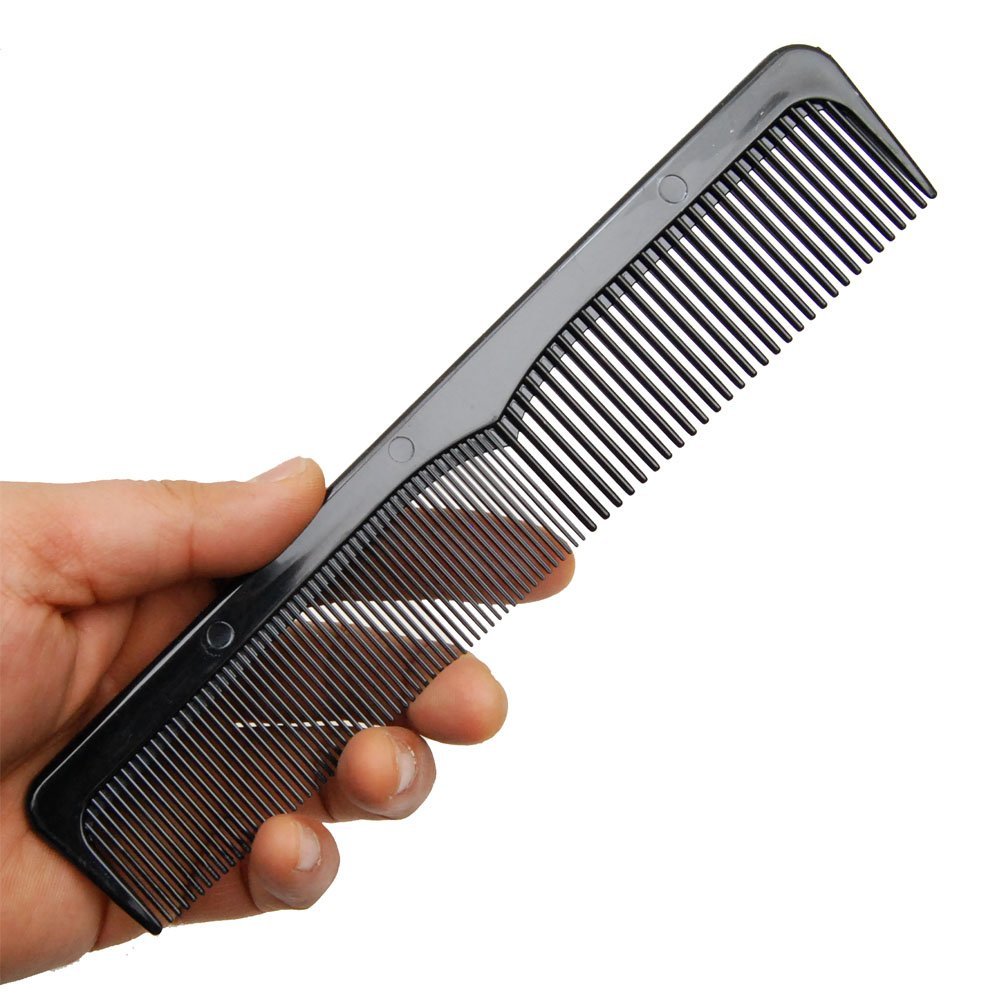 LUXXII 6-Pack 9-Inch Black Hair Combs Set - Professional Barber & Styling Combs for Coarse & Fine Hair - görsel 5