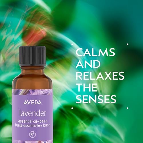 Aveda Lavender Essential Oil + Base – Calming Aroma for Body & Bath, 1 Fl Oz Avelisse