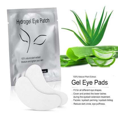 Ocim 100 Pairs Hydrogel Gel Under Eye Pads for Lash Extensions & Eyelash Tinting