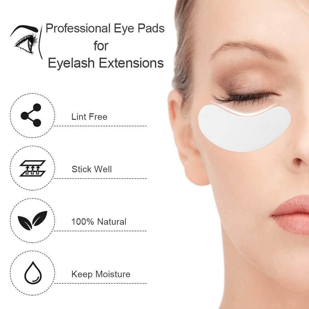 Ocim 100 Pairs Hydrogel Gel Under Eye Pads for Lash Extensions & Eyelash Tinting - görsel 5
