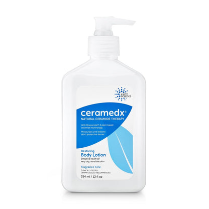 Ceramedx Restoring Body Lotion – Natural Ceramide Moisturizer for Dry, Sensitive Skin | Vegan, Cruelty-Free & Fragrance-Free | 12 fl oz Avelisse