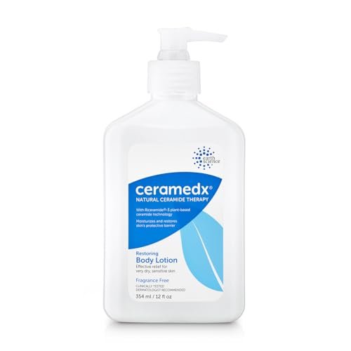 Ceramedx Restoring Body Lotion – Natural Ceramide Moisturizer for Dry, Sensitive Skin | Vegan, Cruelty-Free & Fragrance-Free | 12 fl oz Avelisse