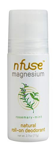 Nfuse Deodorant Rosemary Mint Magnesium - Natural Deodorant for Men and Women, 2.7 oz Avelisse