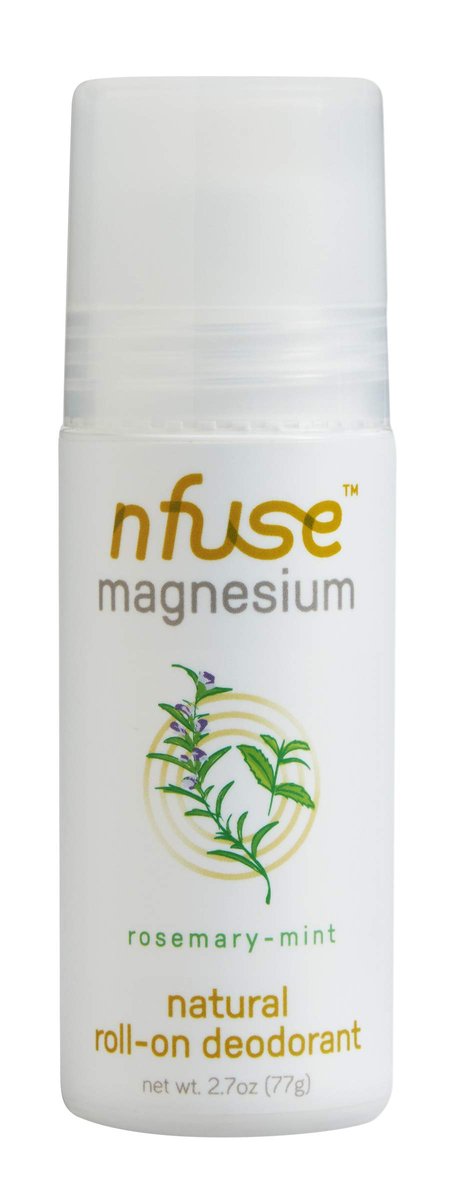 Nfuse Deodorant Rosemary Mint Magnesium - Natural Deodorant for Men and Women, 2.7 oz Avelisse
