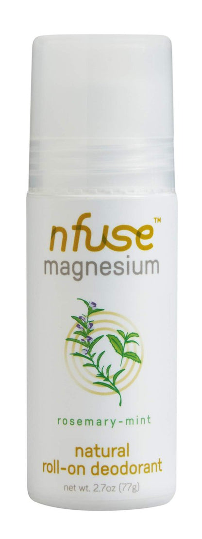 Nfuse Deodorant Rosemary Mint Magnesium - Natural Deodorant for Men and Women, 2.7 oz Avelisse