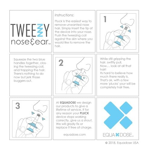 EQUADOSE Tweezy Nose & Ear Hair Remover – Precision Pain-Free Grooming for Men & Women | Stainless Steel - görsel 13