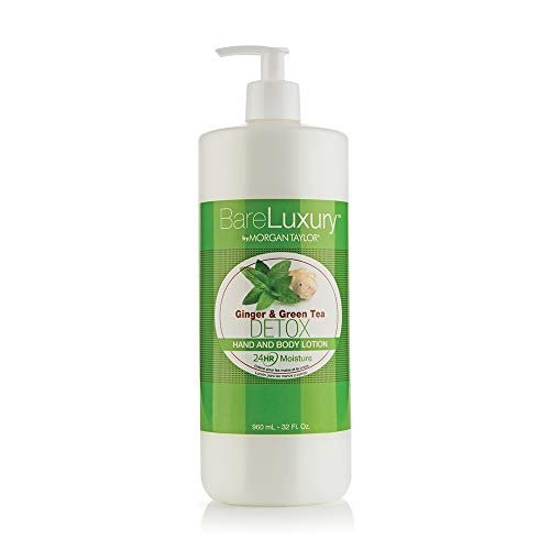 Morgan Taylor BareLuxury Detox Ginger & Green Tea Pump Lotion, 32 oz – Revitalizing & Purifying Lotion with Ginger & Green Tea Extracts for Clean, Nourished Skin - görsel 2