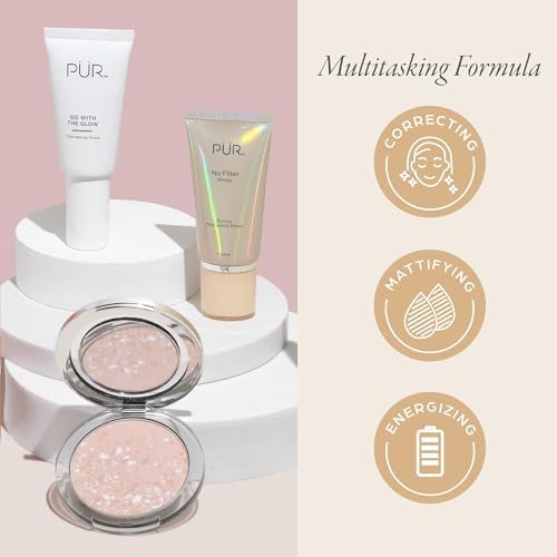 PÜR MINERALS Pressed Setting Powder Balancing Act - Translucent, Natural-Matte Finish for All Skin Tones, Cruelty-Free Avelisse