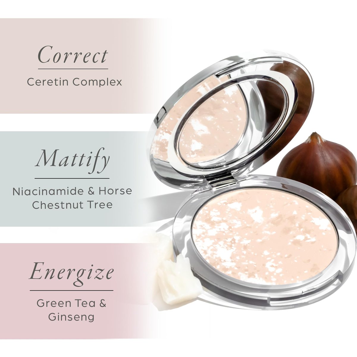 PÜR MINERALS Pressed Setting Powder Balancing Act - Translucent, Natural-Matte Finish for All Skin Tones, Cruelty-Free Avelisse