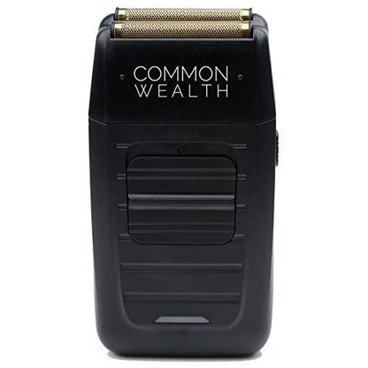 Common Wealth Professional Gold Foil Shaver - Cordless Hypoallergenic Bump Free Trimmer for Beard, Neckline & Tapered Fades