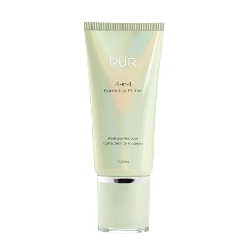 PÜR MINERALS 4-in-1 Correcting Primer - Redness Reducer - Color-Correcting Hydrating Face Primer - Vegan & Cruelty-Free Makeup Primer, 1 Fl Oz Avelisse