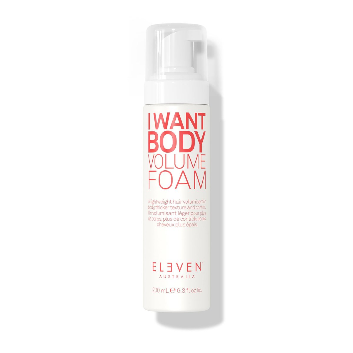 ELEVEN AUSTRALIA I Want Body Volume Foam - Lightweight Mousse for Hair Styling, Adds Volume, Lift & Texture, Ideal for Fine to Medium Hair Types - 6.8 fl oz Avelisse