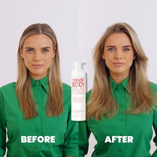 ELEVEN AUSTRALIA I Want Body Volume Foam - Lightweight Mousse for Hair Styling, Adds Volume, Lift & Texture, Ideal for Fine to Medium Hair Types - 6.8 fl oz Avelisse