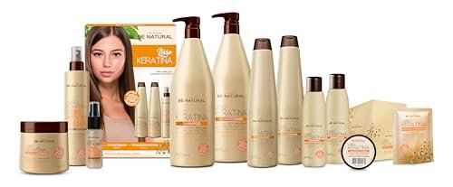 PLACENTA LIFE BE NATURAL LISSO KERATINA Mask - Hydrolyzed Keratin Hair Mask for Straight, Smooth & Frizz-Free Hair (350 ml / 11.83 fl.oz) - görsel 9