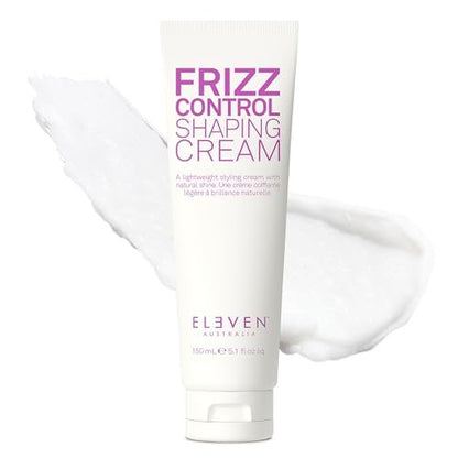 ELEVEN AUSTRALIA Frizz Control Shaping Cream – Defines Curls & Waves, Anti-Frizz Hair Styling Cream for Women & Men, Adds Shine, Smooths Flyaways, 5.1 fl oz Avelisse