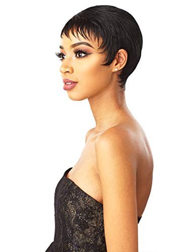 Sensationnel Instant Fashion Wig IFW Ruby - Burgundy Synthetic Quick On-the-Go Wig - görsel 5