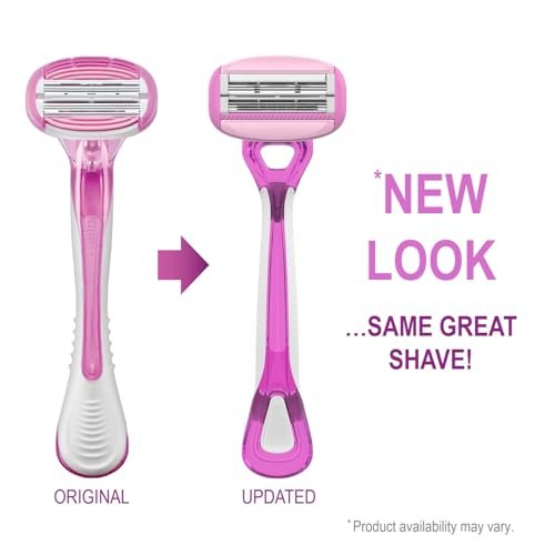 Pure Silk Contour 6 Disposable Razors for Women – 6-Blade Premium Razor Value Pack with Double-Flex Pivoting Head, Dual Moisture Bars Infused with Aloe, Vitamin E, Argan Oil – 3 Packs (9 Total Razors) Avelisse