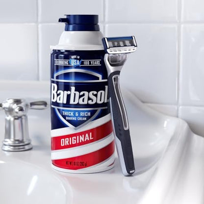 Barbasol Ultra 6 Plus Value Pack: Premium 6-Blade Disposable Razors with Close Shave Technology (3 Packs, 9 Total Razors) Avelisse