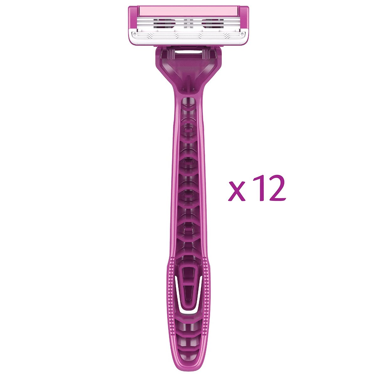 Pure Silk Contour 3 Disposable Razors for Women – 3-Blade Premium Razor Value Pack with Pivoting Head, Dual Moisture Bars Infused with Aloe, Vitamin E, Argan Oil – 3 Packs (9 Total Razors) Avelisse