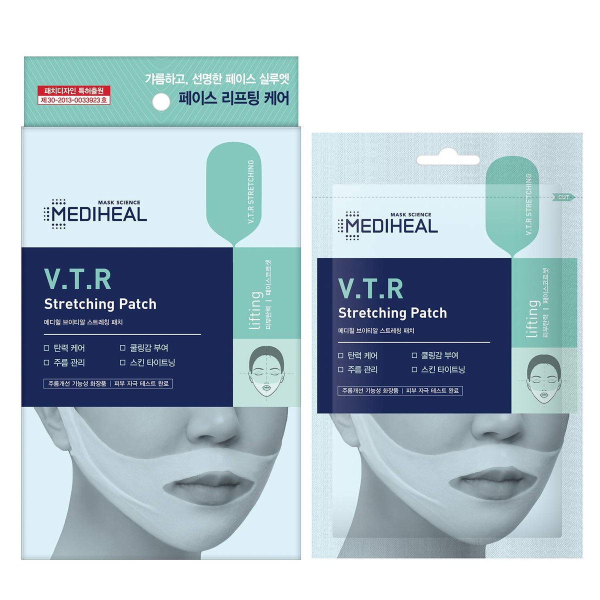 Mediheal V.T.R Stretching Patch 1 Pack (4 Patches) - High Adhesive Tension Face Lifting Mask for Double Chin, Anti-Aging, Firming and Elasticity - görsel 3
