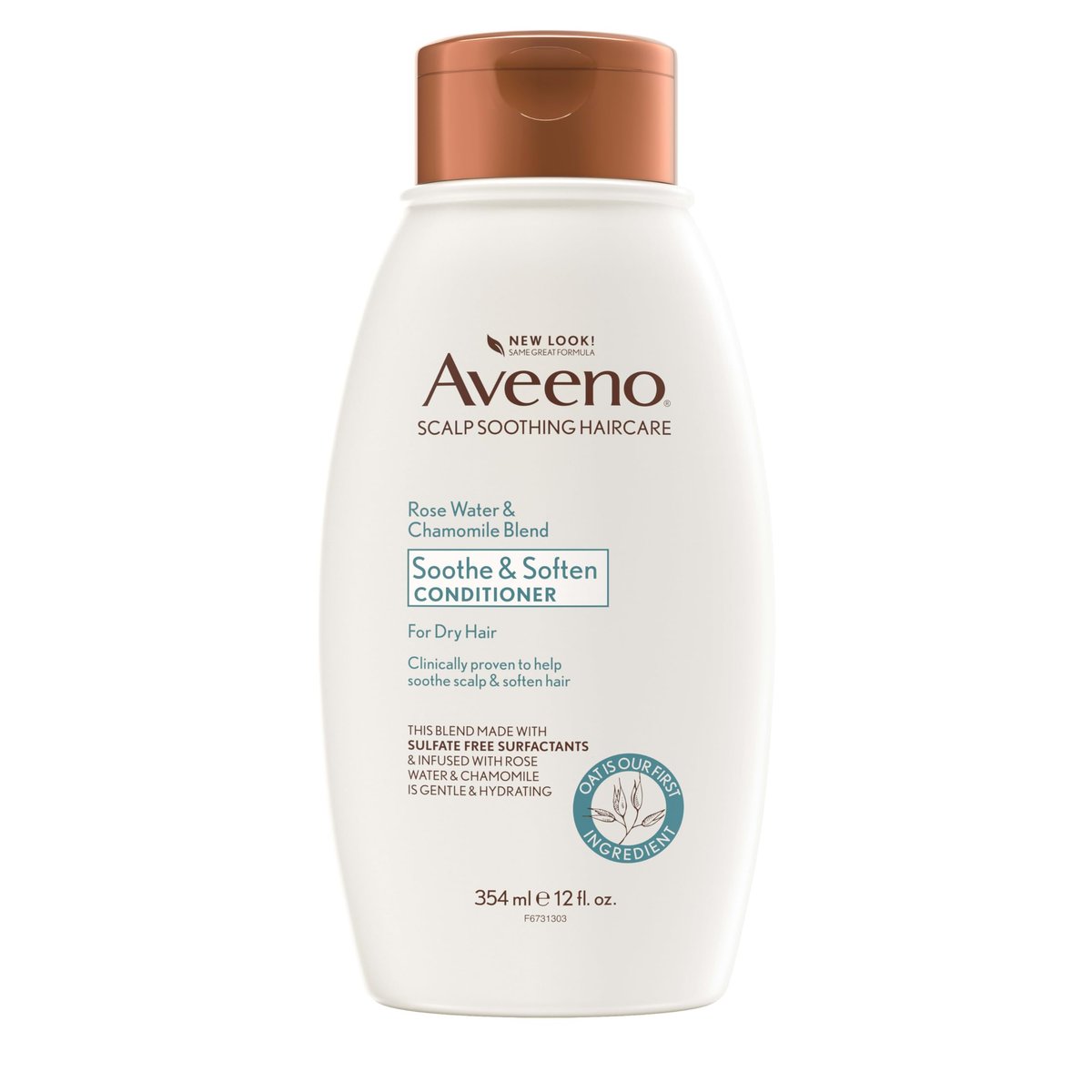Aveeno Scalp Soothing Rose Water and Blend Conditioner with Chamomile, 12 Fl Oz - görsel 1