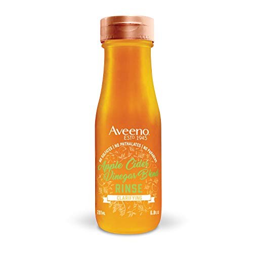 Aveeno Apple Cider Vinegar Clarifying In-Shower Rinse for Balanced, Shiny Hair - Sulfate-Free, pH-Balancing Treatment for Oily or Dull Hair, Paraben & Dye-Free, 6.8 Fl Oz - görsel 1