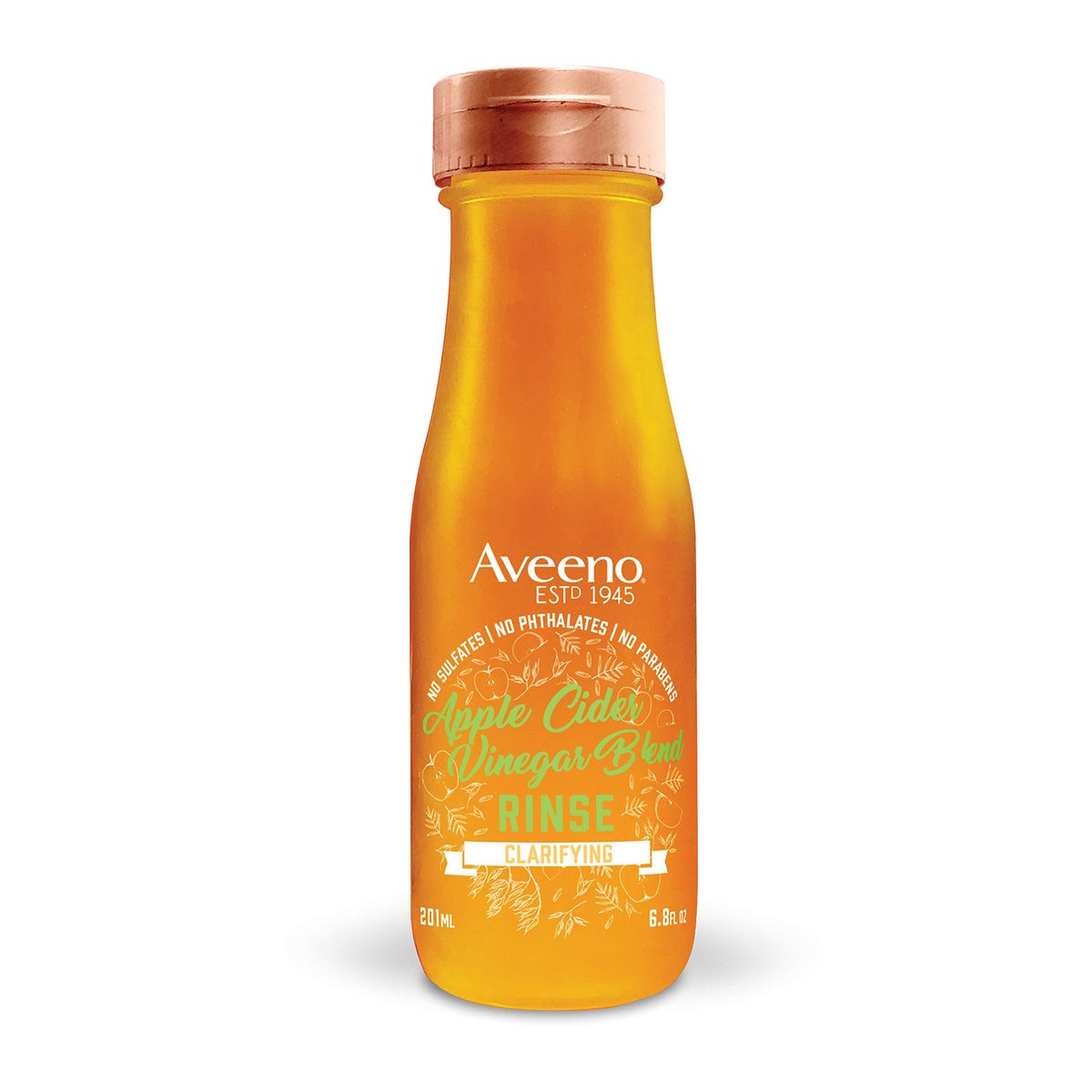 Aveeno Apple Cider Vinegar Clarifying In-Shower Rinse for Balanced, Shiny Hair - Sulfate-Free, pH-Balancing Treatment for Oily or Dull Hair, Paraben & Dye-Free, 6.8 Fl Oz - görsel 2