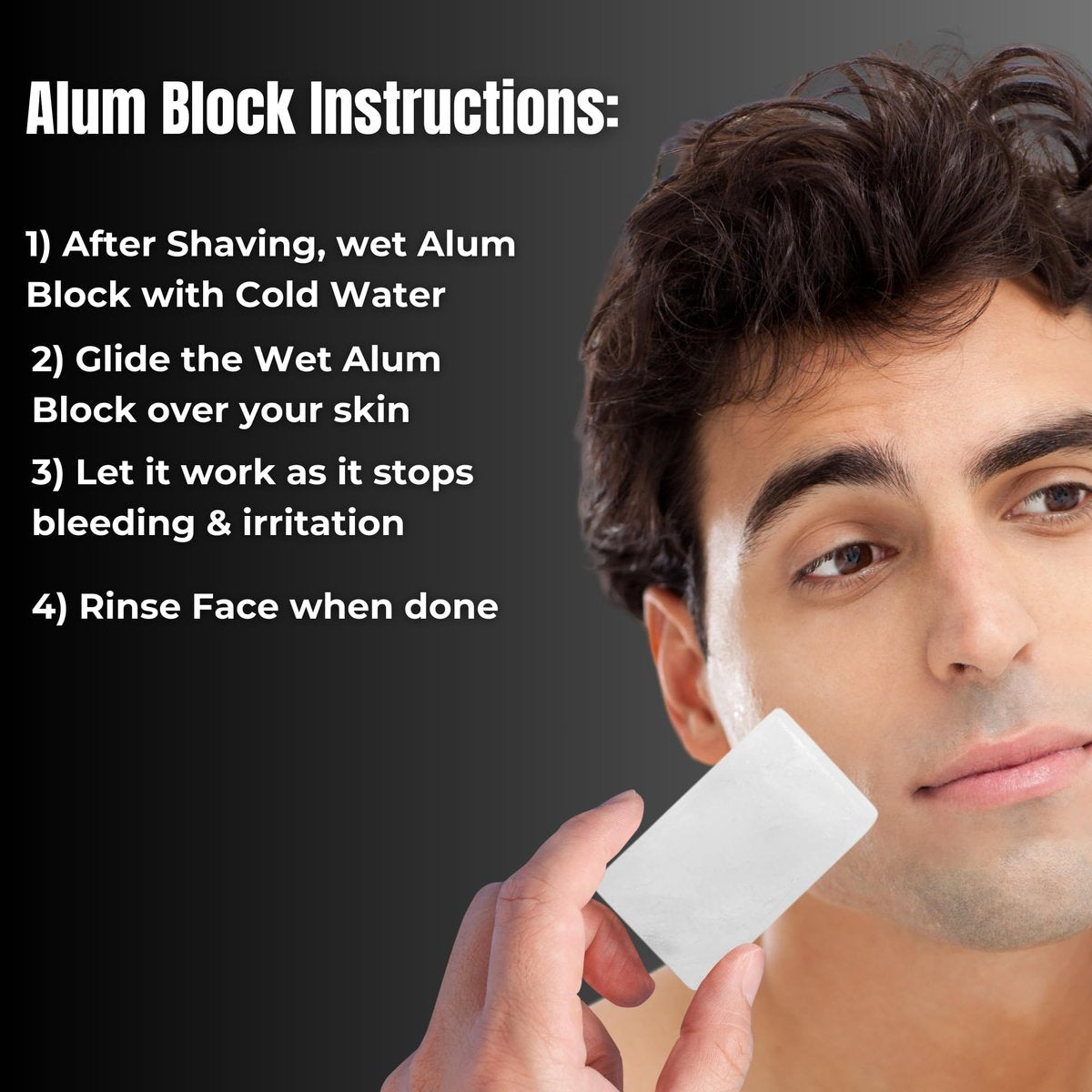 Gents Alum Block in Plastic Case – Upgrade Your Shave with Soothing Aftershave Solution for Razor Burn Relief, Travel-Friendly Durable Plastic Case, 3.5 Ounces (Pack of 3) - görsel 15