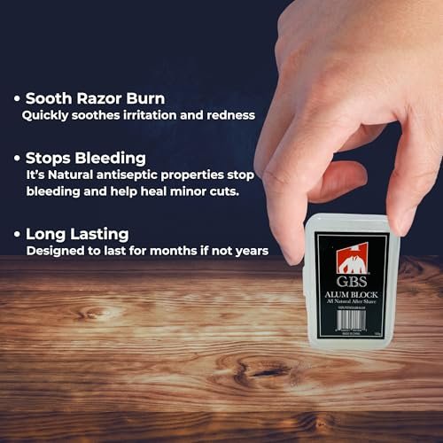 Gents Alum Block in Plastic Case – Upgrade Your Shave with Soothing Aftershave Solution for Razor Burn Relief, Travel-Friendly Durable Plastic Case, 3.5 Ounces (Pack of 3) - görsel 18