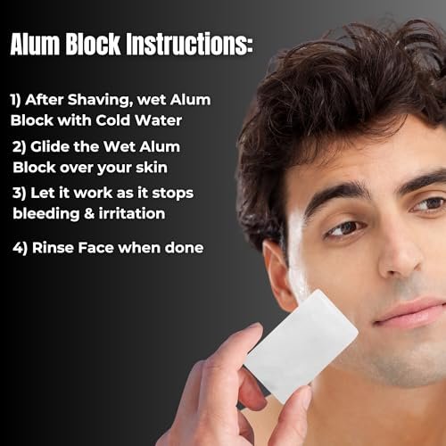 Gents Alum Block in Plastic Case – Upgrade Your Shave with Soothing Aftershave Solution for Razor Burn Relief, Travel-Friendly Durable Plastic Case, 3.5 Ounces (Pack of 3) - görsel 16