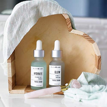 Valjean Labs Facial Serum Combo Pack: Hydrate, Glow & Firm | 3 x 1 oz Paraben-Free Serums