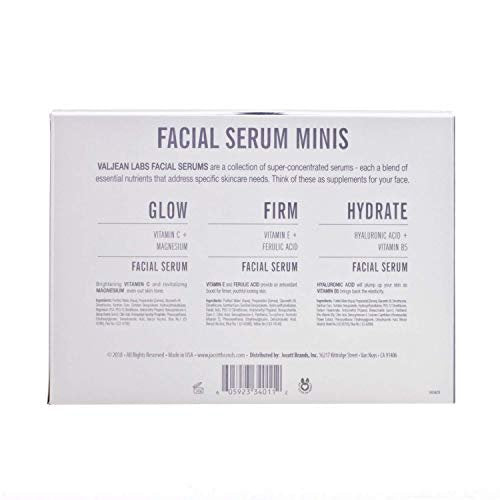 Valjean Labs Facial Serum Combo Pack: Hydrate, Glow & Firm | 3 x 1 oz Paraben-Free Serums - görsel 6
