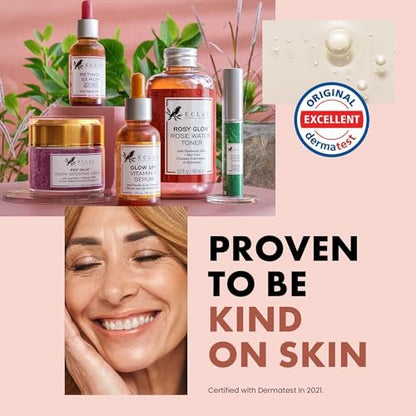 Eclat Skincare Rose Water Toner – Hydrating Facial Toner with Hyaluronic Acid & Aloe Vera, Alcohol-Free, Soothing & Calming