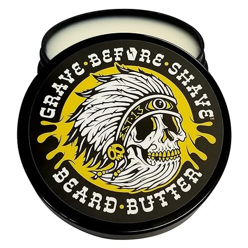 Grave Before Shave Teakwood Blend Beard Butter – 4 oz | Premium Beard Conditioner & Moisturizer Avelisse
