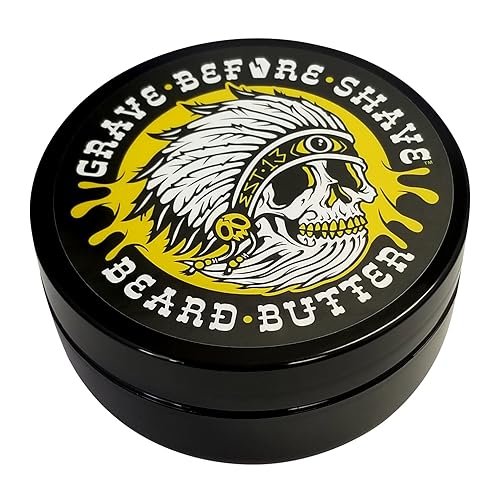 Grave Before Shave Teakwood Blend Beard Butter – 4 oz | Premium Beard Conditioner & Moisturizer Avelisse