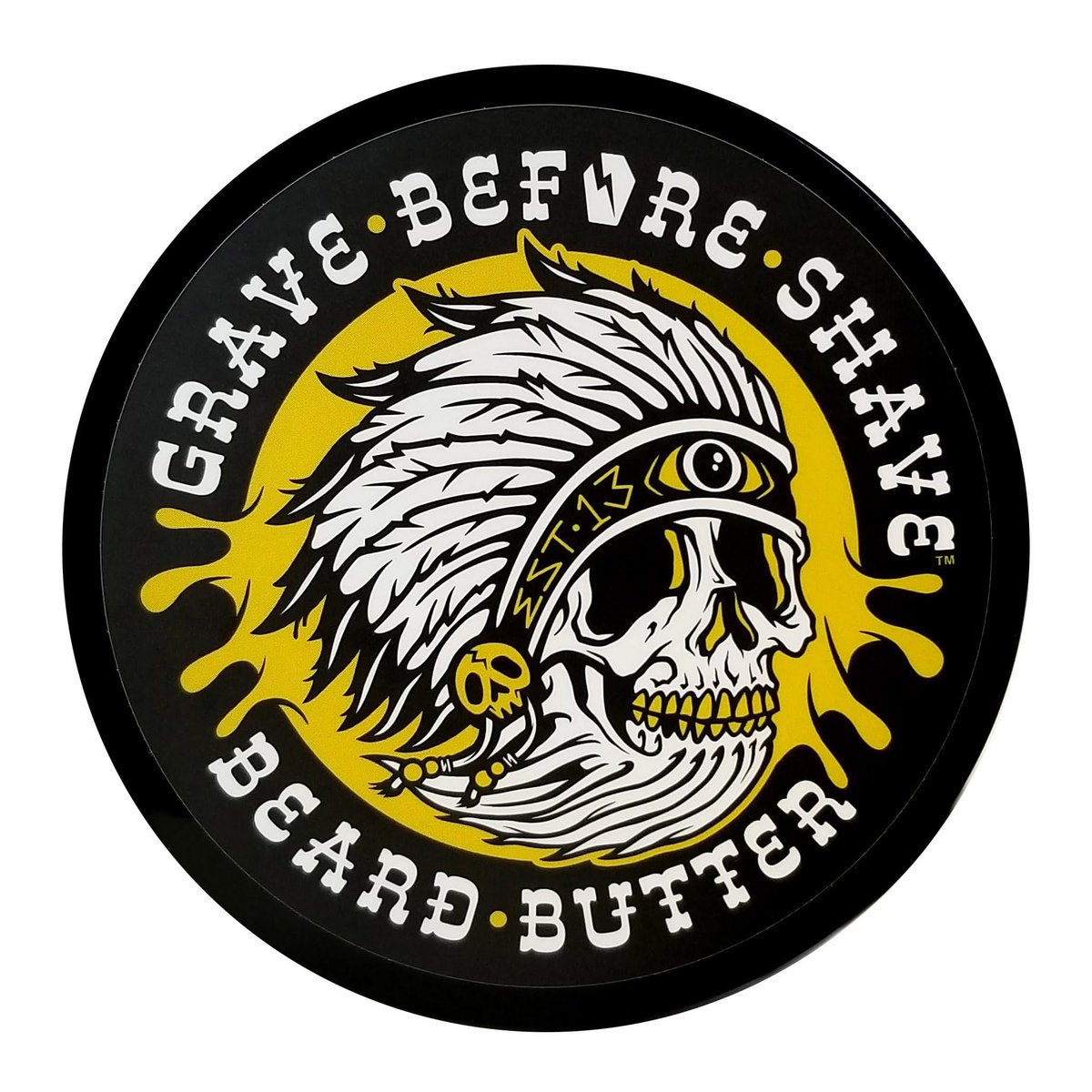 Grave Before Shave Teakwood Blend Beard Butter – 4 oz | Premium Beard Conditioner & Moisturizer Avelisse