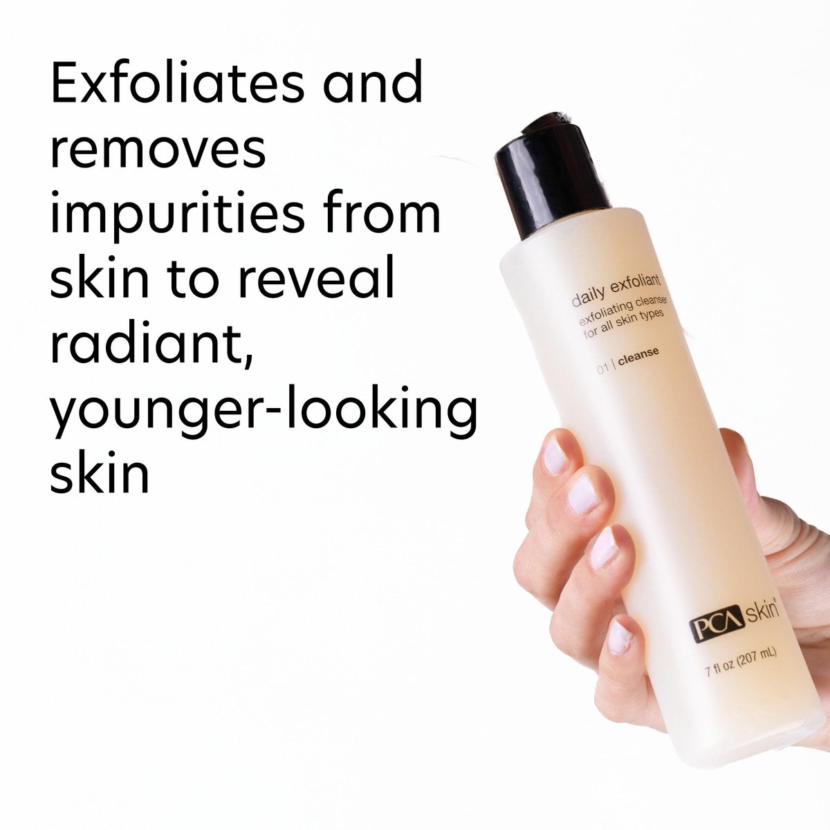 PCA SKIN Daily Face Exfoliant Cleanser - Moisturizing Facial Wash with Renewable Exfoliants, 7.0 oz Avelisse