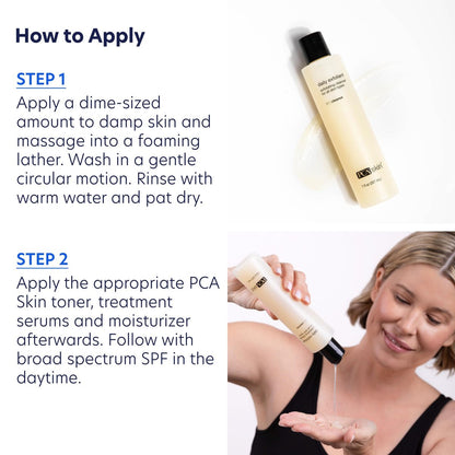 PCA SKIN Daily Face Exfoliant Cleanser - Moisturizing Facial Wash with Renewable Exfoliants, 7.0 oz Avelisse