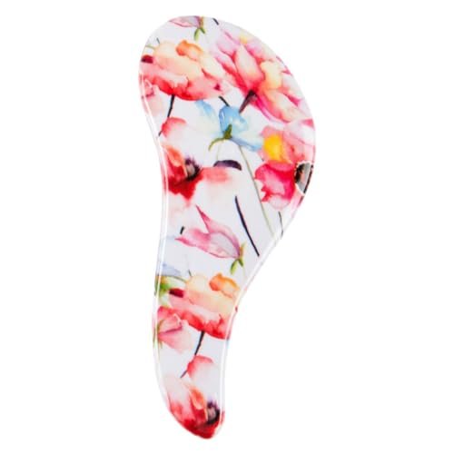 Cala Tangle Free Coral Floral Hair Brush - Flower Pink/Blue for Fine, Curly, Thick, and Wavy Hair - görsel 2