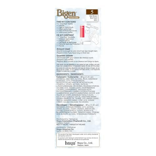 Bigen One Push Hair Color 5 Dark Brown - 2 Pack Avelisse