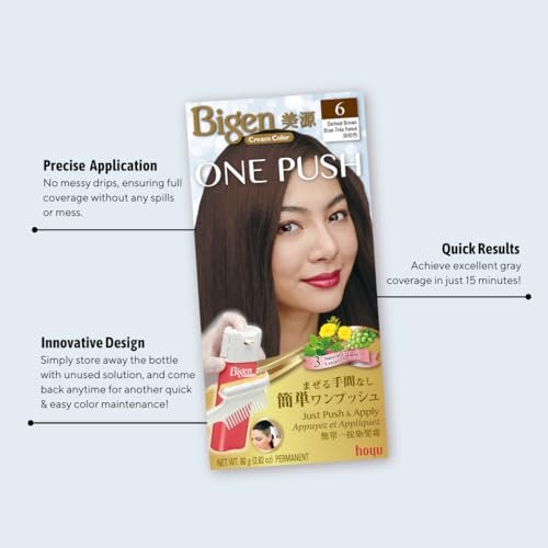 Bigen One Push Hair Color 5 Dark Brown - 2 Pack Avelisse