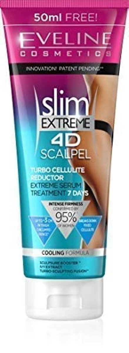 Eveline Cosmetics Slim Extreme 4D Scalpel Concentrate Rapid Slimming Night Liposuction with SCALPEL SHAPE DESIGNER™ Technology - 1.7 Fl Oz - görsel 1